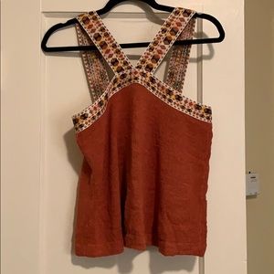 Madewell Woven Pattern Cross Top